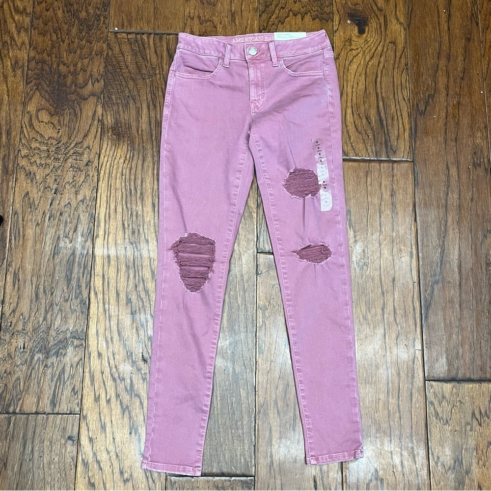 American eagle women’s next level stretch women’s long low rise jeggings